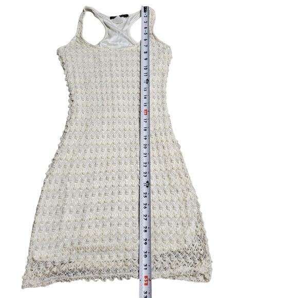 Vintage Beestaango Y2k Textured Sparkly Bodycon Mini Dress - Womens Small - Picture 7 of 8